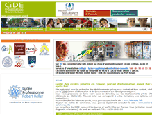 Tablet Screenshot of enseignement-prive.fr
